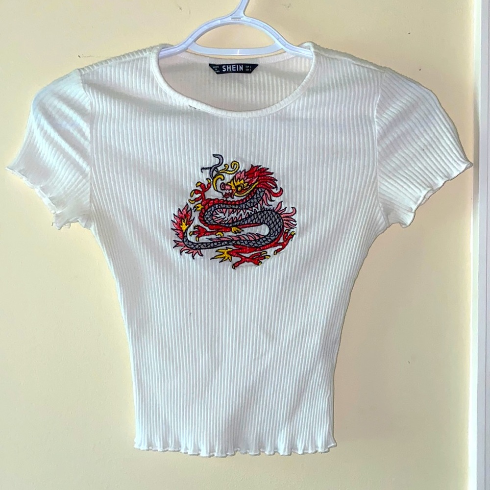 Dragon white tee